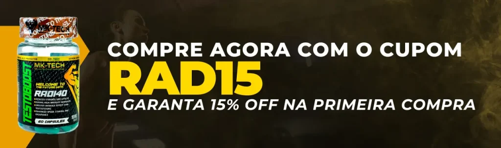 Garanta 15% na sua primeira compra de um dos produtos da família RAD: RAD 140
